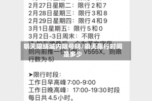 明天限绕城内限号吗/明天限行时间是多少