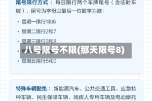 八号限号不限(那天限号8)