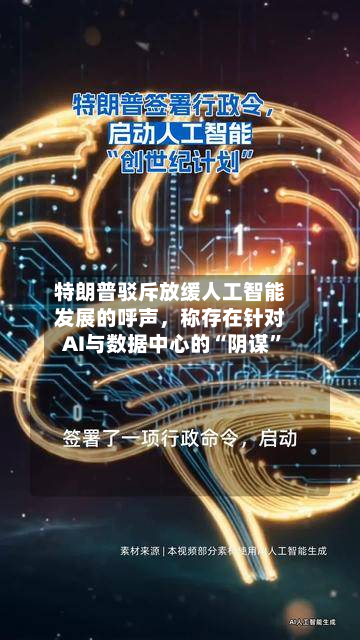 特朗普驳斥放缓人工智能发展的呼声，称存在针对AI与数据中心的“阴谋”-第3张图片