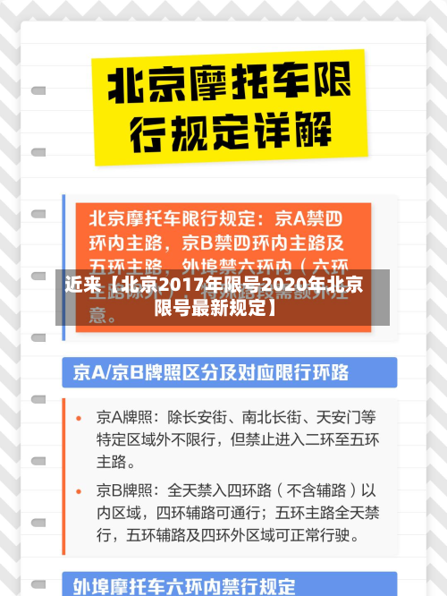 近来【北京2017年限号2020年北京限号最新规定】-第1张图片