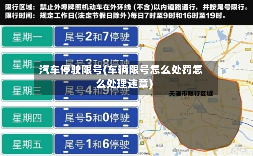 汽车停驶限号(车辆限号怎么处罚怎么处理违章)-第2张图片