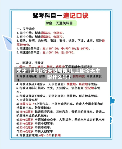 关于【上街今天限号限几,上街今天车限什么号】-第2张图片