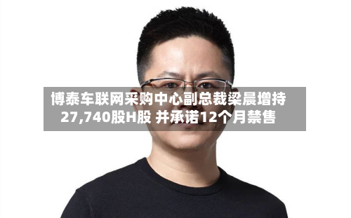 博泰车联网采购中心副总裁梁晨增持27,740股H股 并承诺12个月禁售-第2张图片