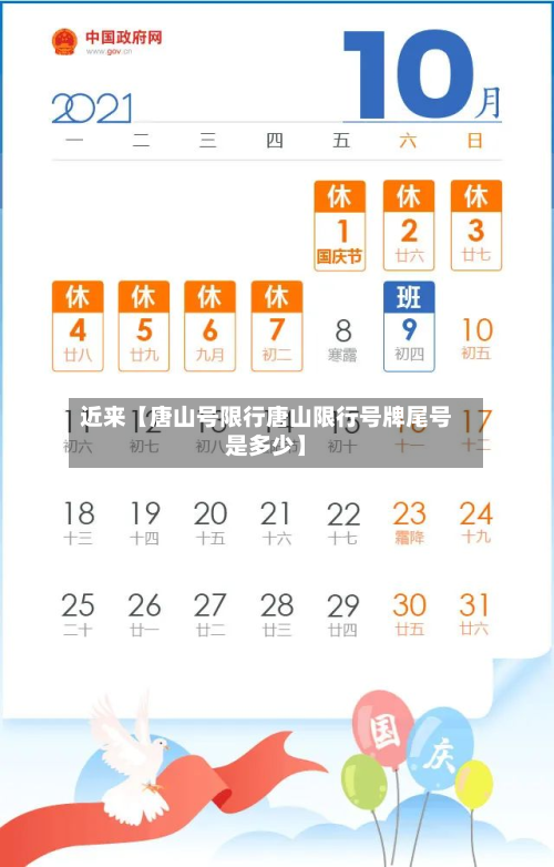 近来【唐山号限行唐山限行号牌尾号是多少】-第1张图片