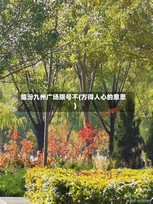 临汾九州广场限号不(方得人心的意思)-第1张图片