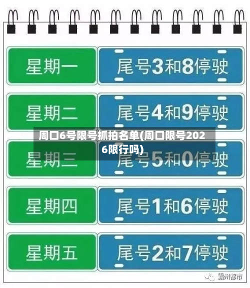 周口6号限号抓拍名单(周口限号2026限行吗)-第1张图片