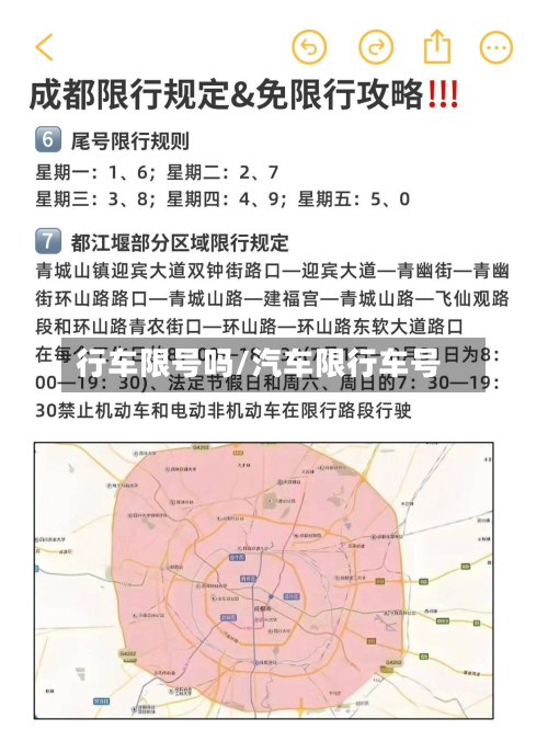 行车限号吗/汽车限行车号-第2张图片